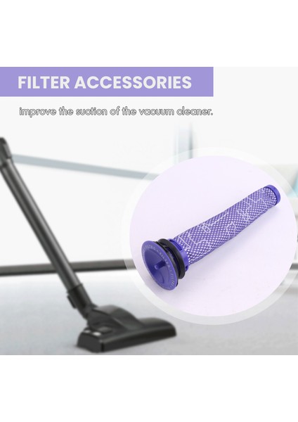 V6 Absolute Kablosuz Çubuk Süpürge Için 1 Ön Filtre ve 1 Hepa Filtre Kiti. Parça No. 965661-01 ve 966741-01'IN Yerine Geçer (Yurt Dışından)