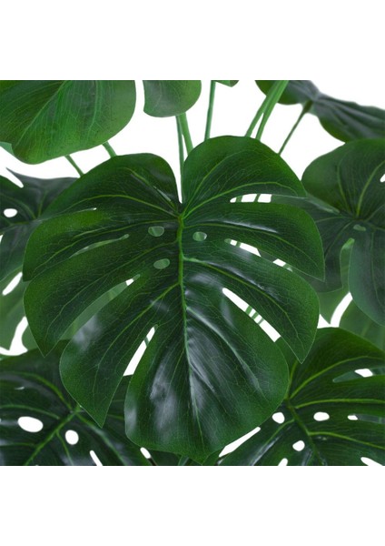 Siyah Saksıda Yapay Monstera Ağacı 60 cm