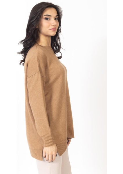 Vs Kadın O Yaka Triko Kazak 20 433 Emy 23K Camel fırsatları