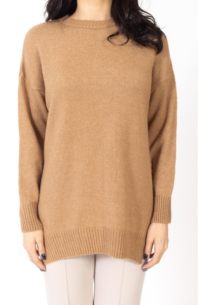 Vs Kadın O Yaka Triko Kazak 20 433 Emy 23K Camel indirimleri