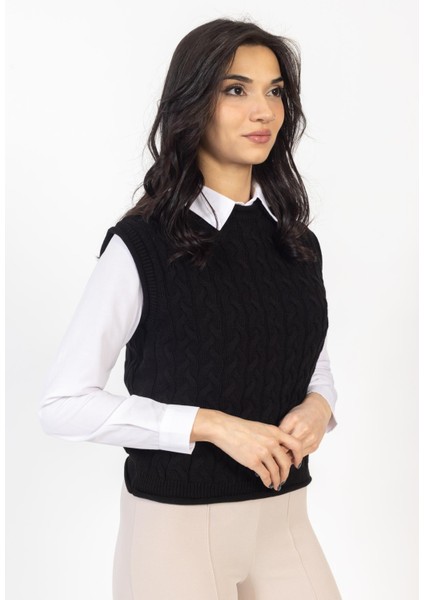 Vs Bayan Triko Kolsuz Kazak 21 359 Emy 23K Siyah fırsatları