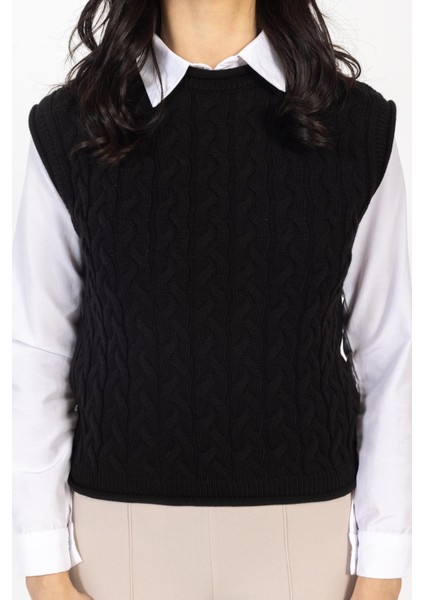 Vs Bayan Triko Kolsuz Kazak 21 359 Emy 23K Siyah indirimleri