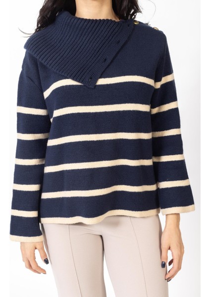 Vs Kadın Bogazlı Triko Kazak 23 464 Emy 23K Lacivert indirimleri