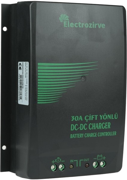 30A Dc-Dc Bidirection Charger Akü Şarj Kontrol+Ekran
