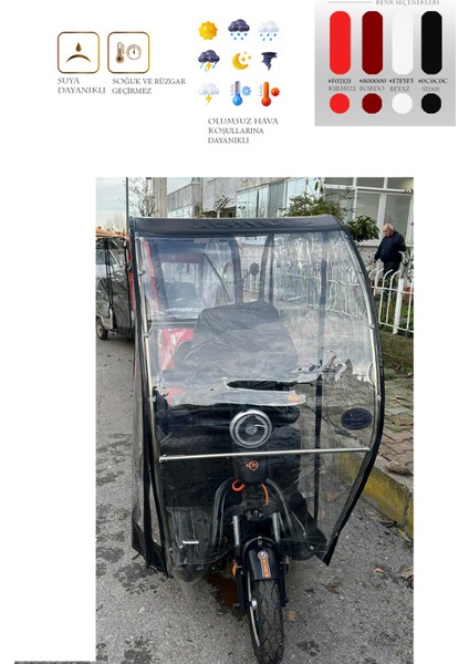 Stmax Smart 3000 - Üç Tekerli Motor Brandası - Siyah fiyatları