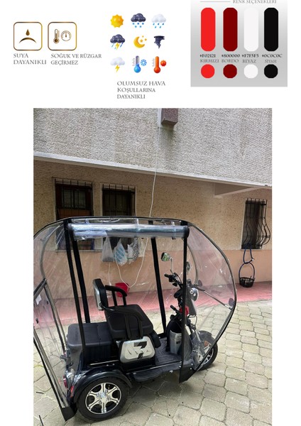 Stmax Smart 3000 - Üç Tekerli Motor Brandası - Siyah modelleri