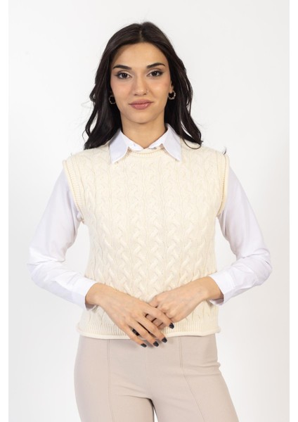 Vs Bayan Triko Kolsuz Kazak 21 359 Emy 23K Taş