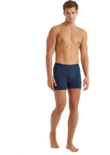 Erkek Pamuk Elastan Boxer Aura 9502 - Lacivert modelleri