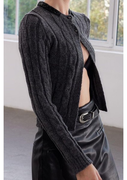 Stil Modern Kadın Regular Standart Kol Bisiklet Yaka Yumuşak Dokulu Saç Örgülü Triko Kazak fiyatları