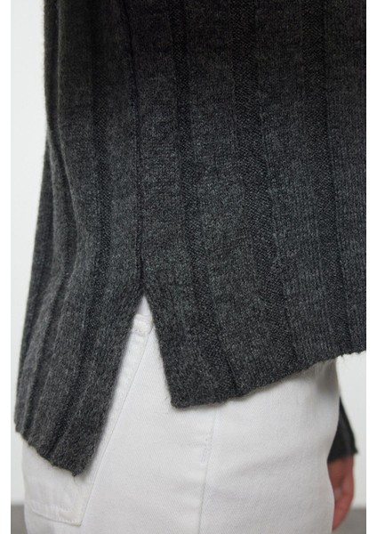 Stil Modern Kadın Regular Standart Kol Dik Yaka Yumuşak Dokulu Basic Triko Kazak indirimleri