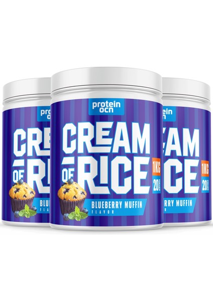 Cream Of Rice Pirinç Kreması - Blueberry Muffin - 1 kg x 3 Adet