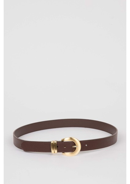 Kadın Suni Deri Jean Kemeri D8292AXNS