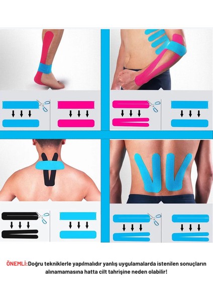 Kinesio Bandı Sporcu Bantları 5cm x 5m Ortholand