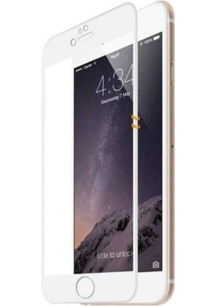 Apple iPhone 8 Kavisli Seramik Ekran Koruyucu Beyaz