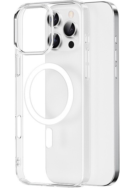 iPhone 16 Pro Max Kılıf Magsafe Şarj Özellikli Wiwu YXK-207 Invisible Pro Sert Pc Kapak Şeffaf