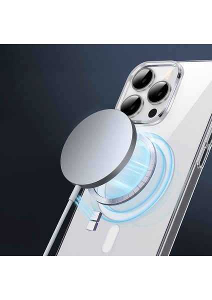 iPhone 16 Pro Max Kılıf Magsafe Şarj Özellikli Wiwu YXK-207 Invisible Pro Sert Pc Kapak Şeffaf