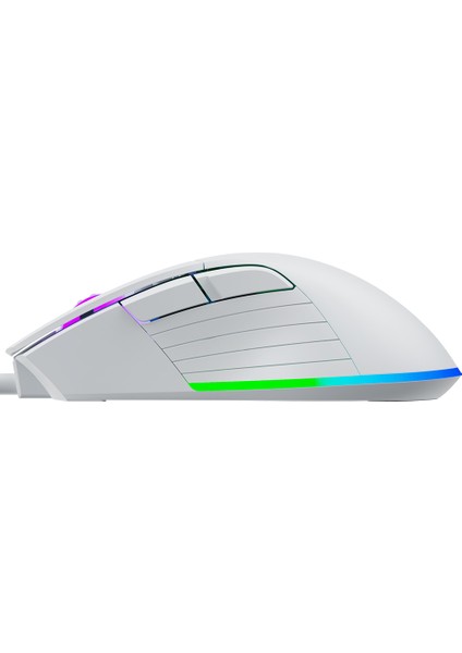 M12 Vital Rgb Aydınlatmalı Beyaz Profesyonel Gaming Mouse