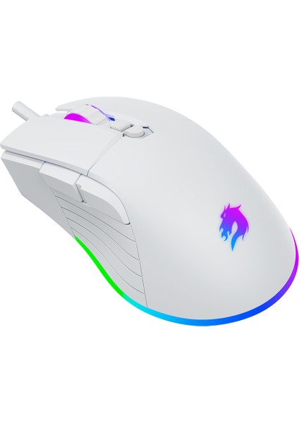 M12 Vital Rgb Aydınlatmalı Beyaz Profesyonel Gaming Mouse