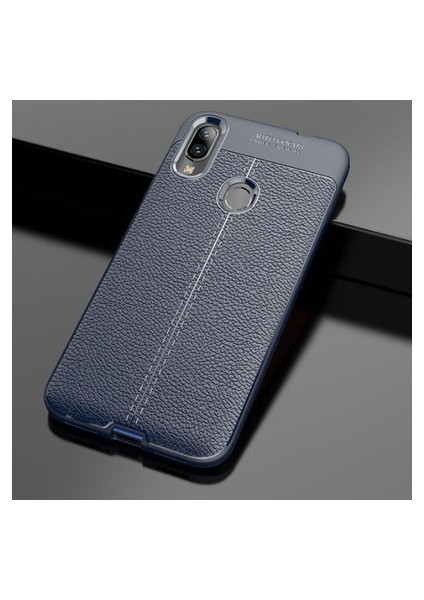 Samsung Galaxy A10S Kılıf Deri Desenli ve Esnek Yapılı Sağlam Derry Silikon Kılıf
