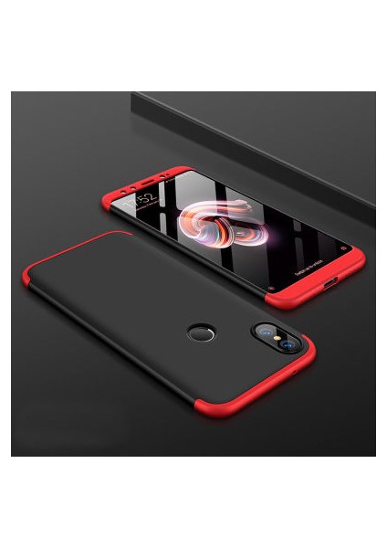Xiaomi Mi 8 Kılıf 3 Parçalı Şık Patch Sert Silikon Kapak