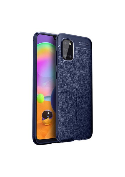 Samsung Galaxy A02S Kılıf Deri Desenli ve Esnek Yapılı Sağlam Derry Silikon Kılıf