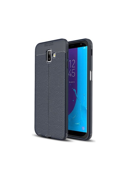 Samsung Galaxy J6 Plus Kılıf Deri Desenli ve Esnek Yapılı Sağlam Derry Silikon Kılıf