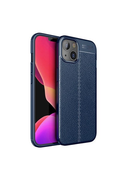 iPhone 13 Mini Kılıf Deri Desenli ve Esnek Yapılı Sağlam Derry Silikon Kılıf