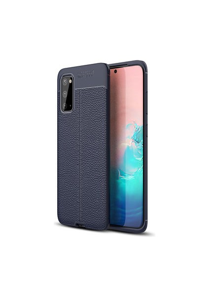 Samsung Galaxy S20 Kılıf Deri Desenli ve Esnek Yapılı Sağlam Derry Silikon Kılıf