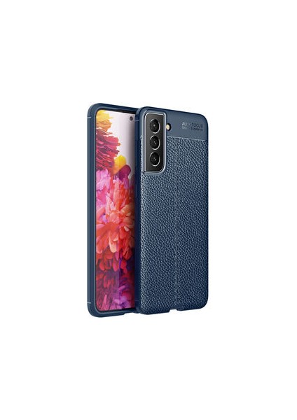 Samsung Galaxy S22 Kılıf Deri Desenli ve Esnek Yapılı Sağlam Derry Silikon Kılıf
