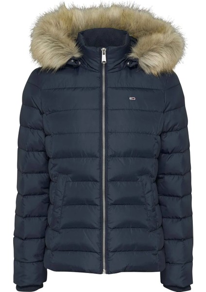 Kadın Tjw Basic Kapüşonlu Şişme Mont - Lacivert