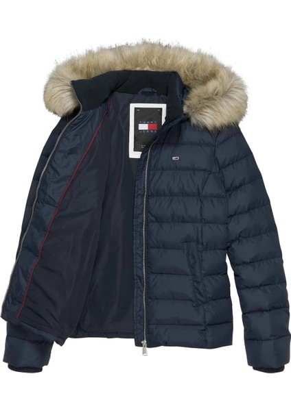 Kadın Tjw Basic Kapüşonlu Şişme Mont - Lacivert modelleri