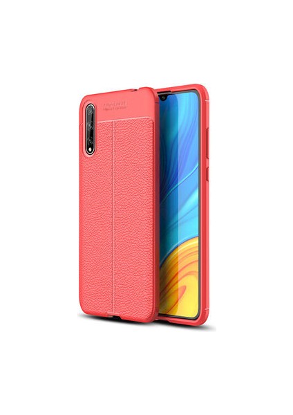 Huawei P Smart S Kılıf Deri Desenli ve Esnek Yapılı Sağlam Derry Silikon Kılıf