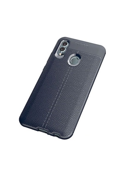 Huawei P Smart 2019 Kılıf Deri Desenli ve Esnek Yapılı Sağlam Derry Silikon Kılıf
