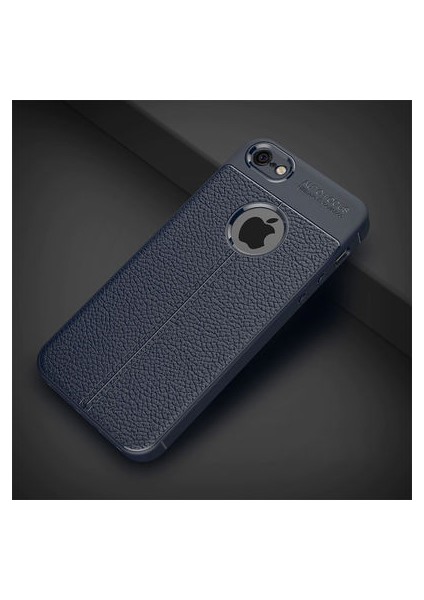 iPhone 5 Kılıf Deri Desenli ve Esnek Yapılı Sağlam Derry Silikon Kılıf
