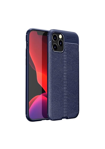 iPhone 12 Pro Kılıf Deri Desenli ve Esnek Yapılı Sağlam Derry Silikon Kılıf