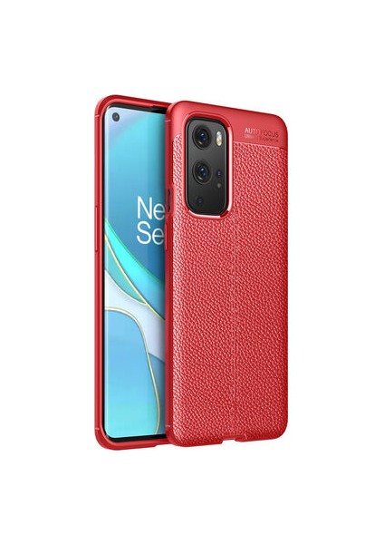 One Plus 9 Pro Kılıf Deri Desenli ve Esnek Yapılı Sağlam Derry Silikon Kılıf