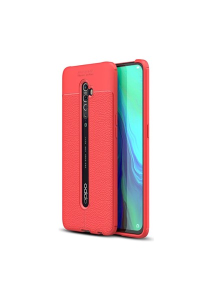 Oppo Reno 2z Kılıf Deri Desenli ve Esnek Yapılı Sağlam Derry Silikon Kılıf