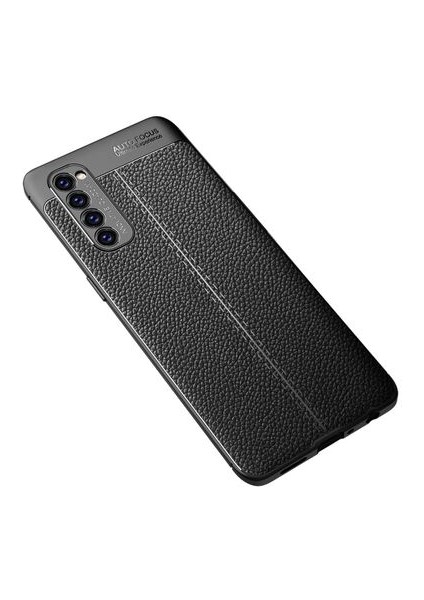 Oppo Reno 4 Pro 4g Kılıf Deri Desenli ve Esnek Yapılı Sağlam Derry Silikon Kılıf