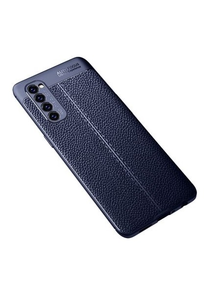 Oppo Reno 4 Pro 4g Kılıf Deri Desenli ve Esnek Yapılı Sağlam Derry Silikon Kılıf