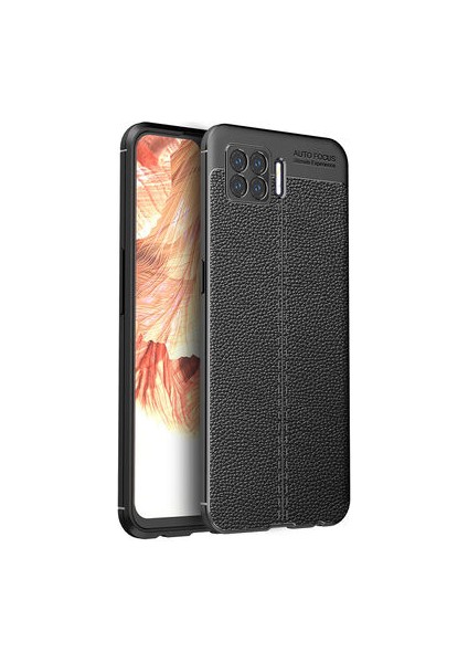 Oppo A73 Kılıf Deri Desenli ve Esnek Yapılı Sağlam Derry Silikon Kılıf