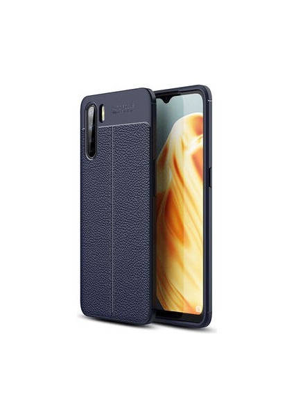 Oppo Reno 3 Kılıf Deri Desenli ve Esnek Yapılı Sağlam Derry Silikon Kılıf