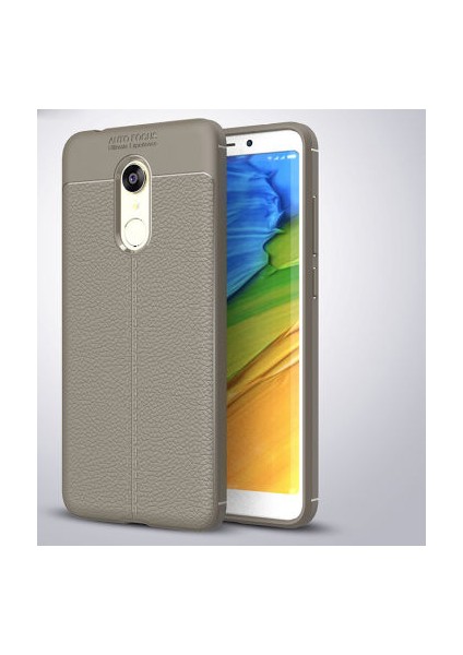 Redmi 5 Plus Kılıf Deri Desenli ve Esnek Yapılı Sağlam Derry Silikon Kılıf