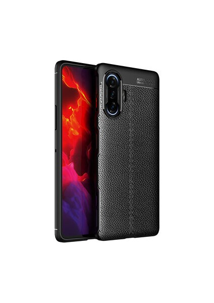 Redmi K40 Gaming Kılıf Deri Desenli ve Esnek Yapılı Sağlam Derry Silikon Kılıf