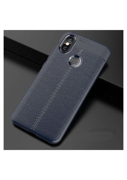 Xiaomi Mi A2 Lite Kılıf Deri Desenli ve Esnek Yapılı Sağlam Derry Silikon Kılıf