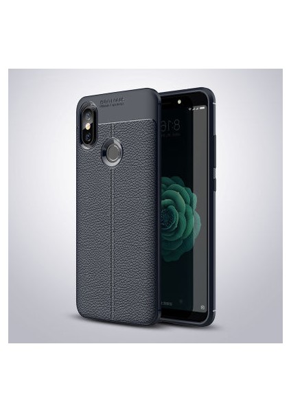 Xiaomi Mi 8 Kılıf Deri Desenli ve Esnek Yapılı Sağlam Derry Silikon Kılıf