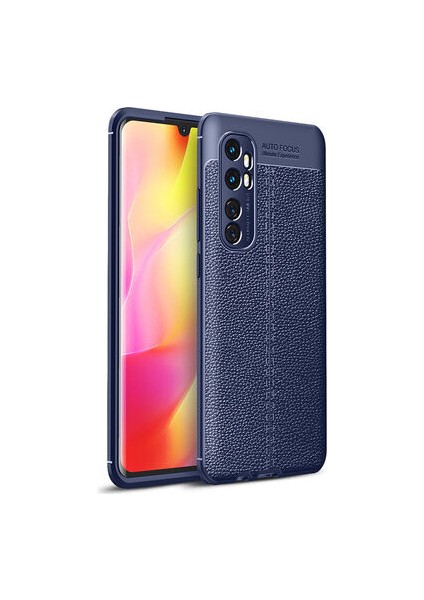Xiaomi Mi Note 10 Lite Kılıf Deri Desenli ve Esnek Yapılı Sağlam Derry Silikon Kılıf