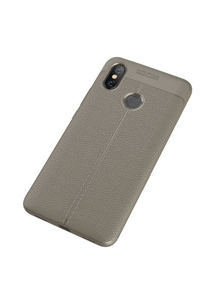 Xiaomi Mi Max 3 Kılıf Deri Desenli ve Esnek Yapılı Sağlam Derry Silikon Kılıf
