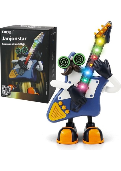 Mr Rock Yürüyen Gitar Müzikli Işıklı Pilli 3+ fırsatları