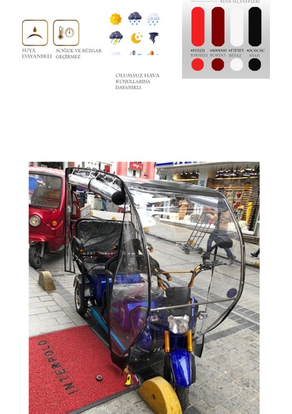 Arora Xlt 48 Derya 3 Tekerli Motor Brandası - Siyah modelleri