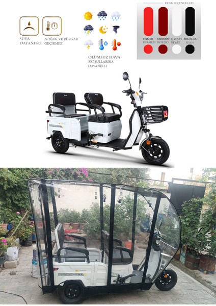 Kuba Rks Xıgma 3 Tekerli Motor Brandası -Siyah